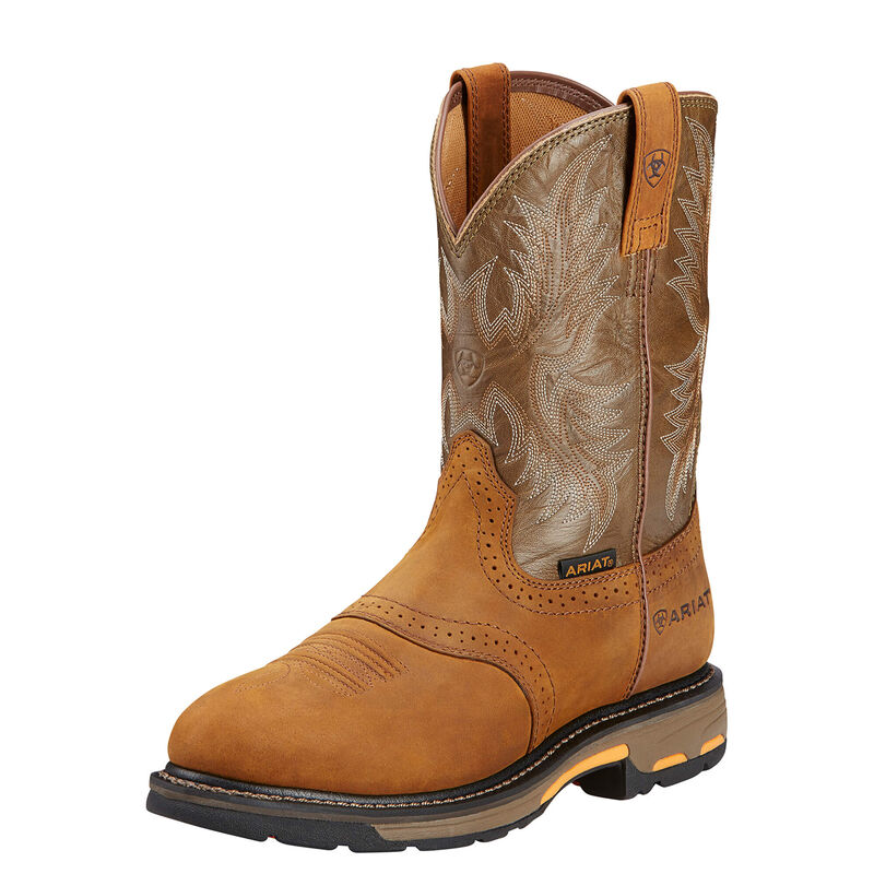 Ariat Workhog Pull-On - Miesten Ruskea Työsaappaat ( BNZEPK-410 )